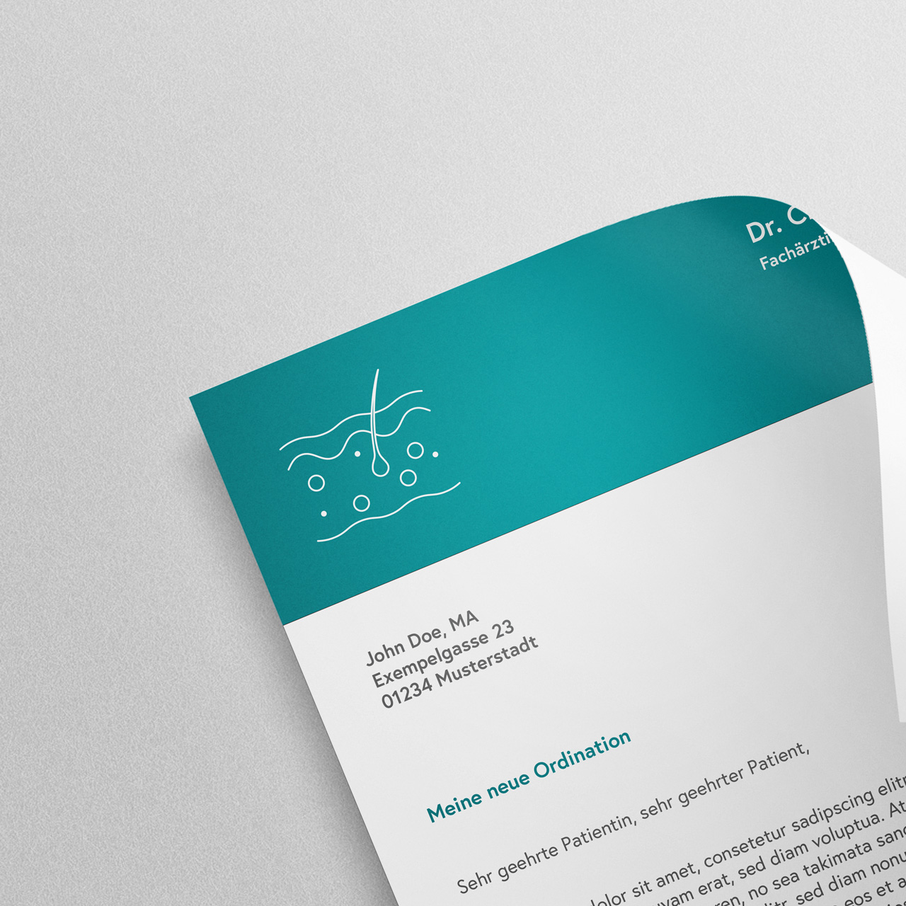Briefkopf und Brieflayout-Design für Dr. Christine Messeritsch-Fanta